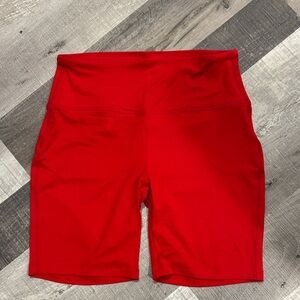 NWT Zenana Outfitters Ruby (Red) Plus Size High-Rise Bike Shorts